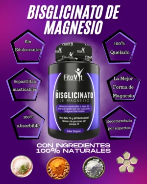 Bisglicinato de Magnesio Control del Estrés y Bienestar