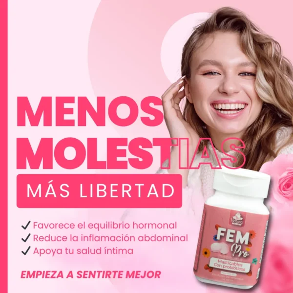 femproco_4_34_11zon FemPro - Probióticos Femeninos Masticables Equilibrio Vaginal Natural
